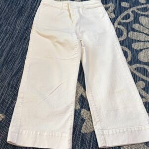 Ann Taylor Classic White Petite Trousers
